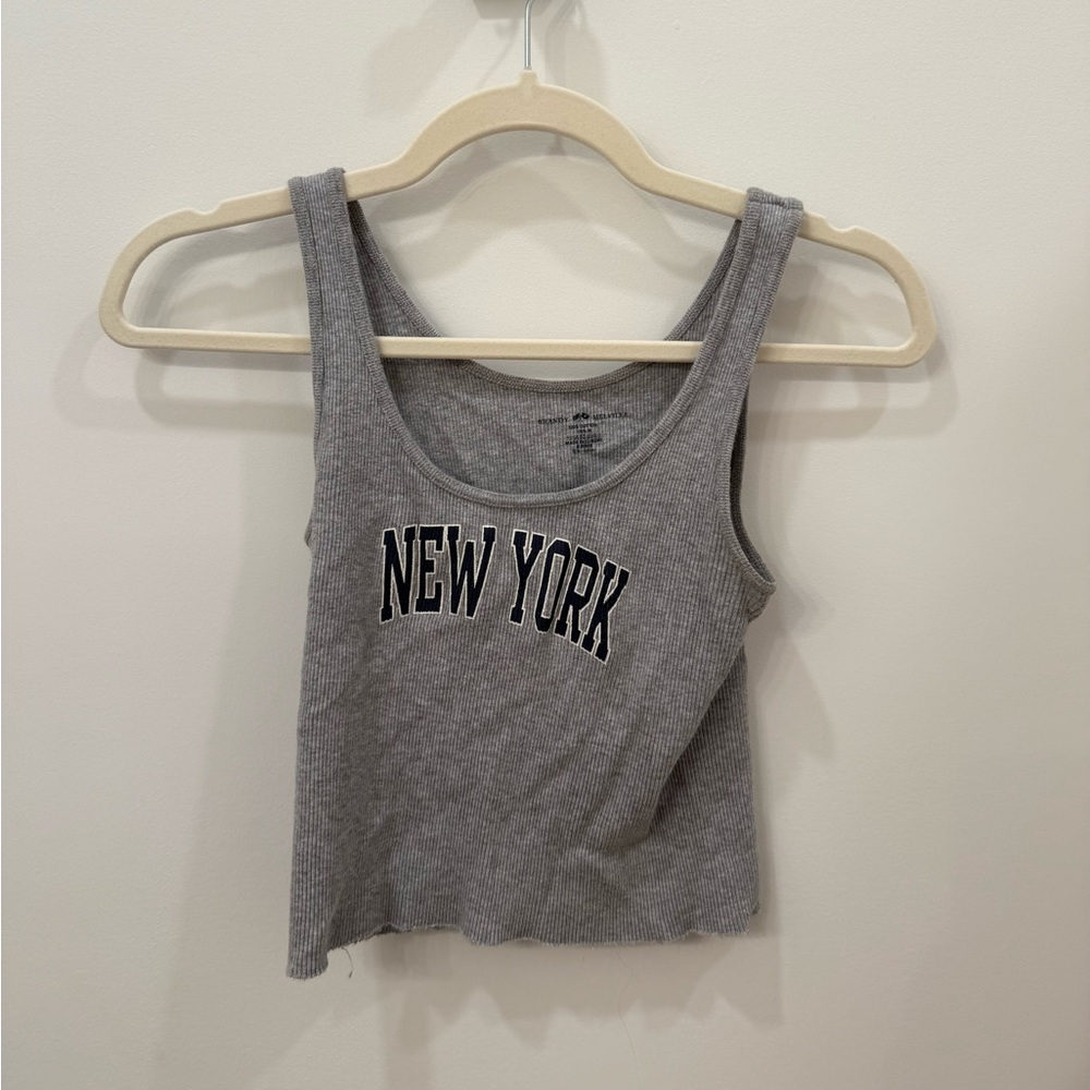 Brandy Melville Gray New York Tank Top